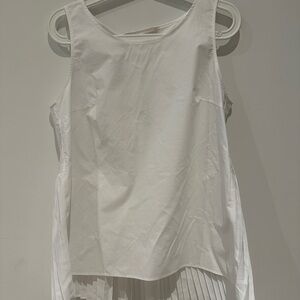 Elegant White Sleeveless Dress mini